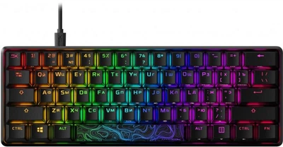 Клавіатура HyperX Alloy Origins 60 Red RGB Black (4P5N0AA)