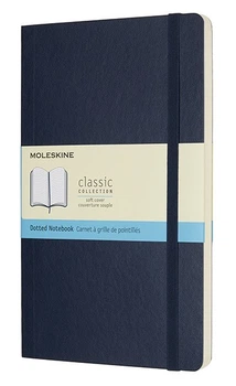 Блокнот Moleskine Classic середній 13&nbsp;x 21 см в крапку сапфір м'який