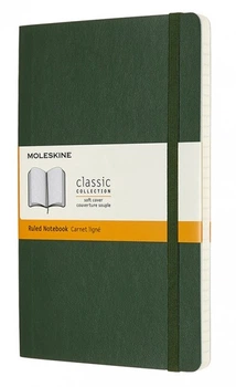 Блокнот Moleskine Classic середній 13&nbsp;x 21 см в лінію миртовий зелений м'який