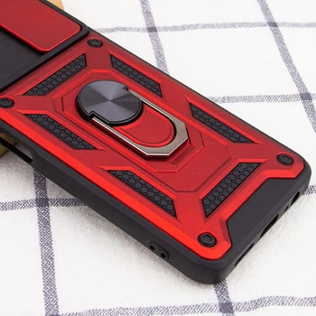 Удароміцний чохол Camshield Serge Ring для Xiaomi Redmi Note 11 (Global) / Note 11S Червоний