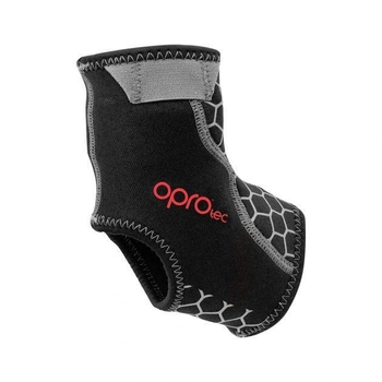 Фіксатор гомілкостопа OPROtec Ankle Support With Gripper (TEC5743) Black р. L