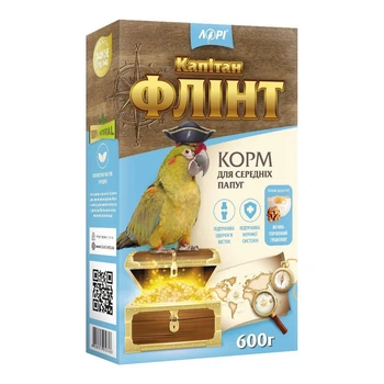 Полнорационный корм для средних попугаев Капитан Флинт Лори 5 шт*600 г