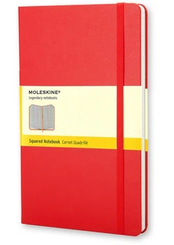 Блокнот Moleskine Classic середній 13&nbsp;x 21 см у клітинку червоний