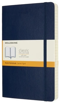 Блокнот Moleskine Classic Expanded середній 13&nbsp;x 21 см в лінію сапфір м'який