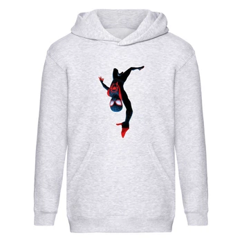 Худи детская Человек Паук 0026 (Spider Man) серый (SPM gry 0026) 164 см