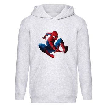 Худи детская Человек Паук 0010 (Spider Man) серый (SPM gry 0010) 152 см