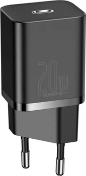 Сетевое зарядное устройство Baseus Super Si Quick Charger 1C 20W EU Black (CCSUP-B01)