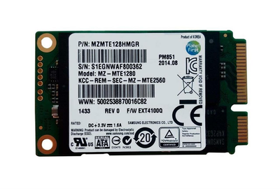SSD 128GB Samsung PM851 mSATA TLC (MZMTE128HMGR) OEM