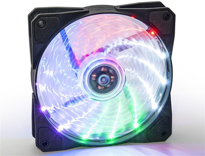 Вентилятор Frime Iris LED Fan 15LED Multicolor (FLF-HB120MLT15), U1