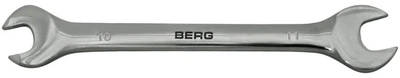 Ключ рожковый двухсторонний Cr-V 10х11мм Berg 48-103