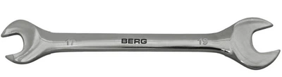 Ключ рожковый двухсторонний Cr-V 17x19мм Berg 48-110