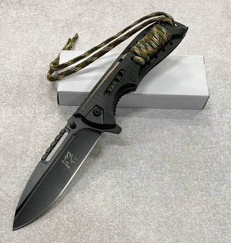 Нож тактический, складной нож карманный для рыблки, охоты, Bounce JH-2120, черный