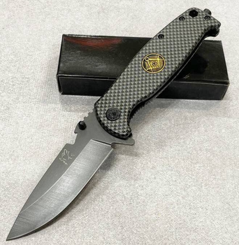 Нож тактический, складной нож карманный для рыблки, охоты, Bounce PS-3924, черный