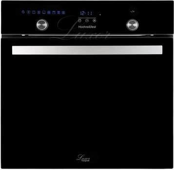 Духовой шкаф электрический Luxor HB 960 UNIQUE Black Colorverglasung цветной дисплей + 3 тонированных черных стекла двери черное стекло, черный