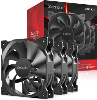 Набор вентиляторов Zezzio ZA-120 3 in 1 Kit