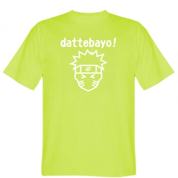 Чоловічі футболки Naruto dattebayo! Лайм (XL)
