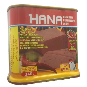 Консерва куриная колбаса HANA с паприкой, 340 г