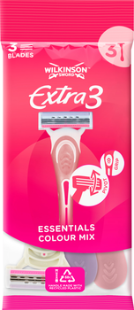 Одноразові станки Wilkinson Sword Extra 3 Essentials Beauty 3 шт (4027800204304)
