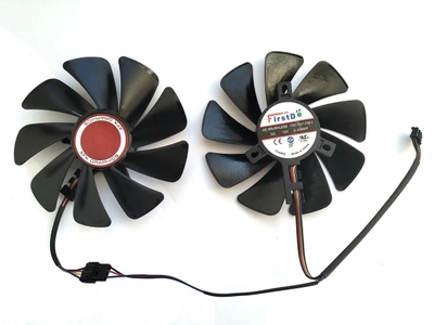 Вентилятор FirstD для видеокарты XFX FDC10U12S9-C (CF1010U12S PLD10010B12HH) комплект 2 шт (№104.5)