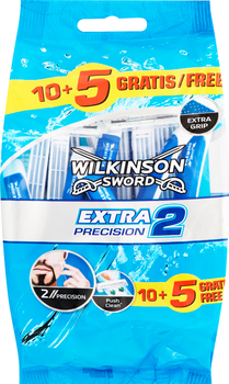 Одноразові станки Wilkinson Sword Extra 2 Precision 10+5 шт (4027800419500)