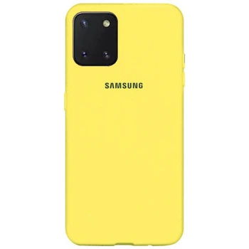 Чехол Silicone case для Samsung Premium Note10Lite/A81/M60S Yellow (20) желтый
