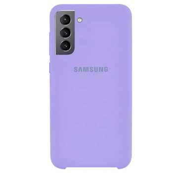 Чехол Silicone case для Samsung Premium S21 Lilac (13) лиловый