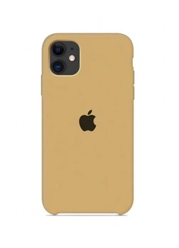 Чехол Silicone case для IPhone 11 Gold песочный