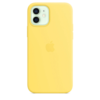 Чехол Silicone case для IPhone 12 Yellow желтый