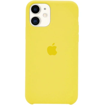 Чехол Silicone case для IPhone 11 Flash лимонный