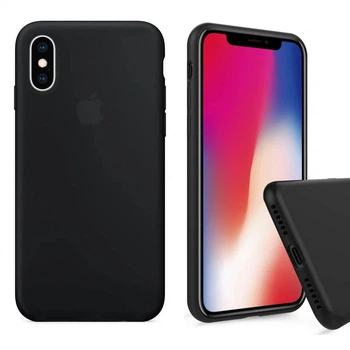 Чехол Silicone FULL case для IPhone X/Xs Black чёрный