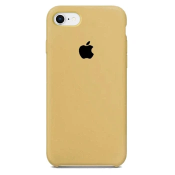 Чехол Silicone case для IPhone 7 Gold песочный