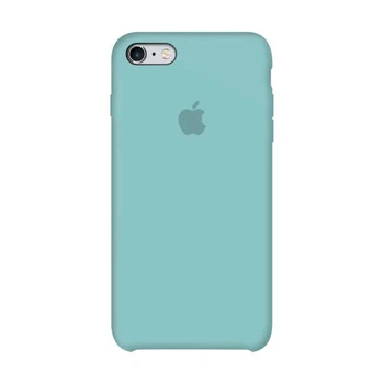 Чехол Silicone case для IPhone 6/6s Sea Blue бирюза