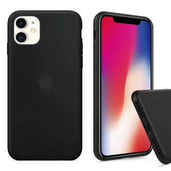 Чохол Silicone FULL case для IPhone 12 Mini Black чорний