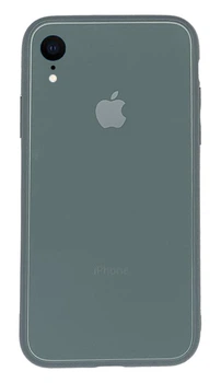 Чохол скляний Glass case для IPhone Xr (12) Pine Green зелений