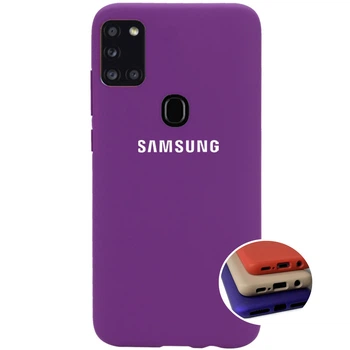 Чехол силиконовый Silicone Full case Kassel для Samsung A21 (09) Purple фиолетовый