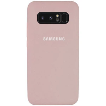 Чехол Silicone case для Samsung Note8 (01) Pink Sand розовый