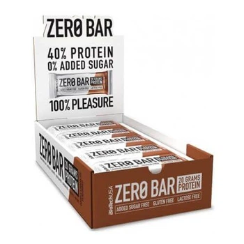 Блок батончиків Biotech Zero Bar 50 г Подвійний шоколад 20 шт(769106)