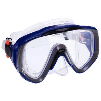 Маска для плавания c термостеклом Zelart M167-SIL Blue-Grey