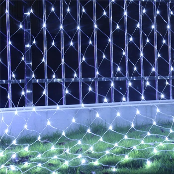 Светодиодная гирлянда Shine Lighting сетка на окно 120LED 1.5*1.5 метра Белая