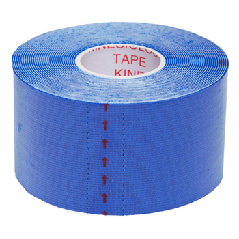 Кинезио тейп пластырь Kinesio Tape SP-Sport 5504-2,5 ширина 2,5см длина 5м Blue