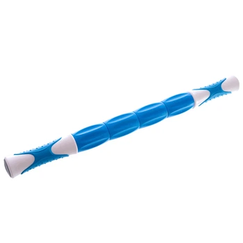 Массажер палка роликовый 4 массажера Zelart Pro Supra Massager Bar My Fit MS-05 Blue-White