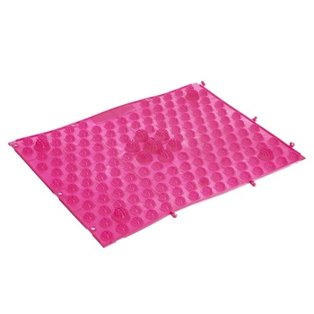 Килимок-пазл ортопедичний масажний гумовий Zelart 4601 38,5х28см Pink