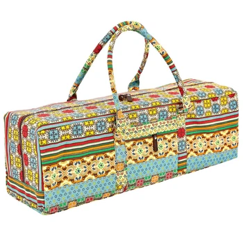 Чехол для коврика сумка для йога коврика Zelart Yoga bag My Fit 6970-3 Beige-Blue-Yellow