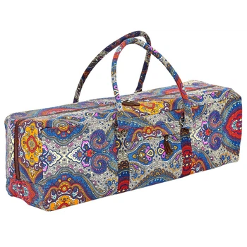 Чехол для коврика сумка для йога коврика Zelart Yoga bag 6970-1 Grey-Orange-Blue