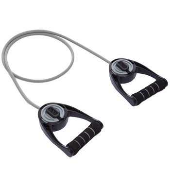 Еспандер трубчастий з ручками регульований по довжині Zelart My Fit 1501-160 Black-Grey