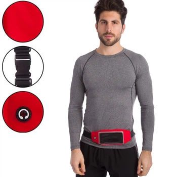 Спортивная сумка на пояс для бега и велопрогулок Scout My Fit 506 Red-Black