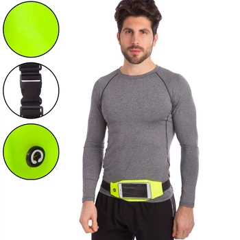 Спортивная сумка на пояс для бега и велопрогулок Scout My Fit 506 Neon Green-Black