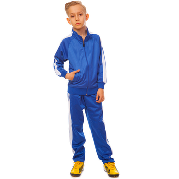 Костюм спортивный детский Zelart Dress LD-581 рост 145-155 см (32) Blue-White