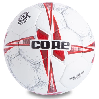 Мяч для футзала Core Attack Sprinter Grain 040 размер №4 White-Red