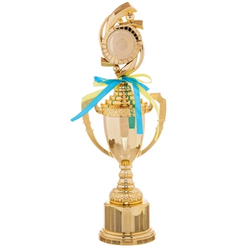 Кубок спортивный с ручками и крышкой приз спортивный SP-Sport 8972C высота 39 см Gold